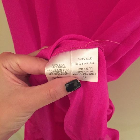 Rory Beca Silk Fuchsia Dress - Picture 3 of 3
